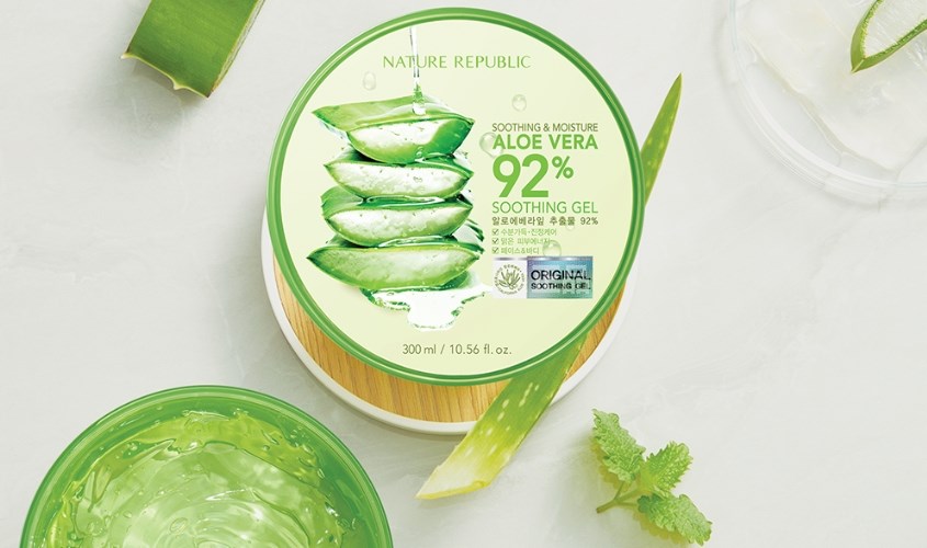 Gel dưỡng ẩm chiết xuất Lô Hội Nature Republic Soothing And Moisture Aloe Vera 300 ml Gel dưỡng ẩm chiết xuất Lô Hội Nature Republic Soothing And Moisture Aloe Vera 300 ml