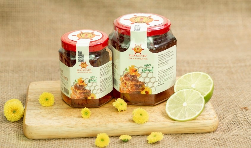 Mật ong ruồi nguyên chất Xuân Nguyên 160 ml Mật ong ruồi nguyên chất Xuân Nguyên 160 ml