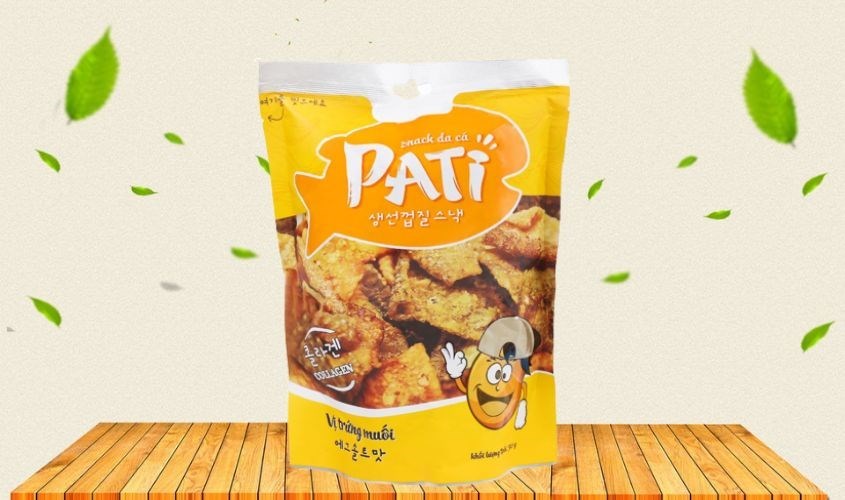 Snack da cá vị trứng muối Pati 50g (từ 2 tuổi)