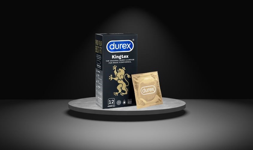 Hộp 12 cái bao cao su Durex Kingtex 49 mm Hộp 12 cái bao cao su Durex Kingtex 49 mm