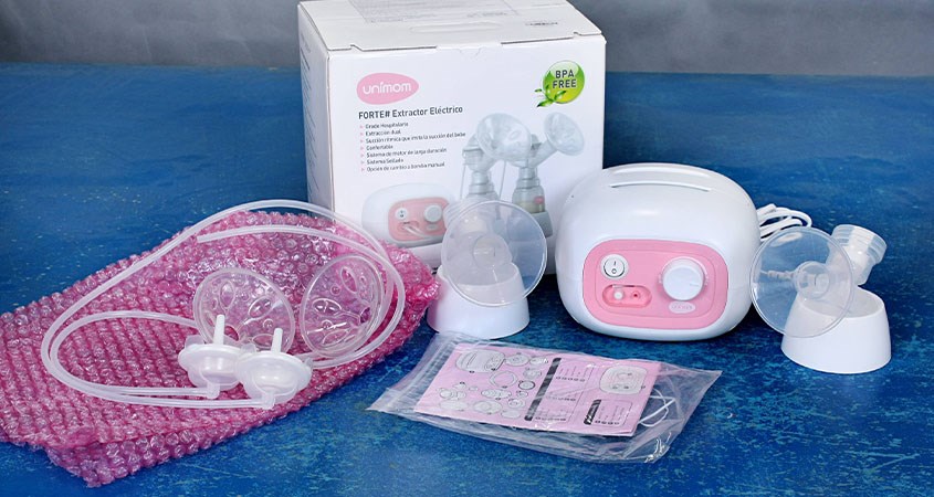 Máy hút sữa Unimom có thiết kế nhỏ gọn, vận hành êm ái