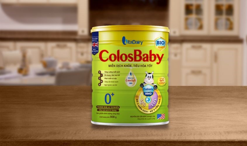 Sữa bột ColosBaby Bio Gold 0+ hương vani 800g (0 - 12 tháng)