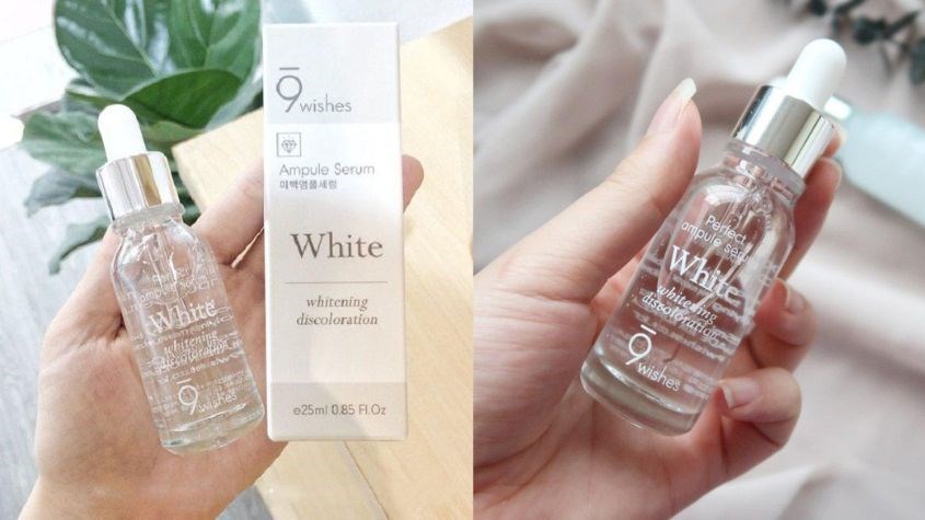 Tinh chất dưỡng sáng phục hồi da chiết xuất Cám Gạo 9 Wishes Miracle White Ampule 25 ml