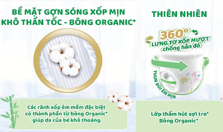 Thiết kế 360 độ Anatomic Fit, lưng thun co dãn ôm khít theo đường cong cơ thể