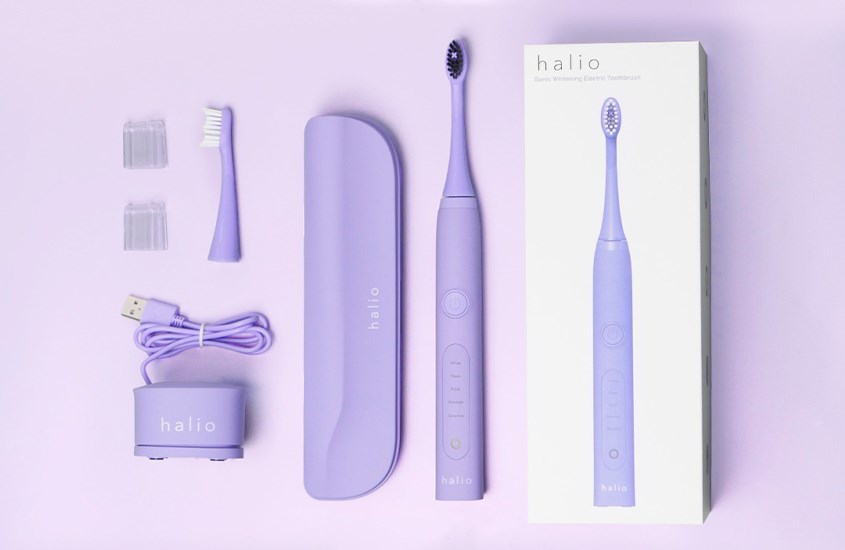 Bàn chải điện Halio Sonic Whitening (Tặng 1 đầu bàn chải)