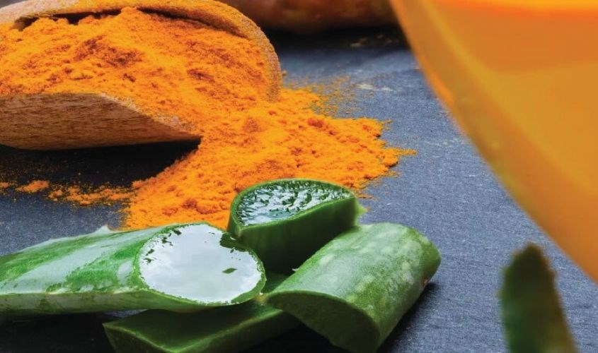 Mặt nạ nghệ lô hội làm dịu da