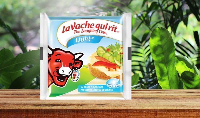 Phô mai Con bò cười lát phù hợp ăn các món tây