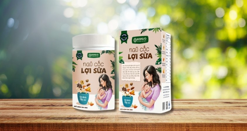 Ngũ cốc lợi sữa Anpaso hũ 500g (dành cho mẹ sau sinh và cho con bú)