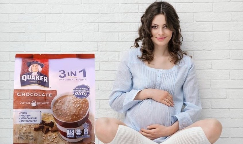 Yến mạch nguyên chất cán vỡ vị chocolate Quaker 420g (dành cho bé từ 3 tuổi)