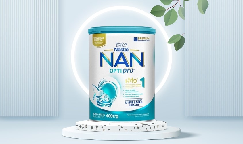 Sữa bột NAN Nga được sản xuất tại Thụy Sỹ và phân phối chính thức trên thị trường Nga