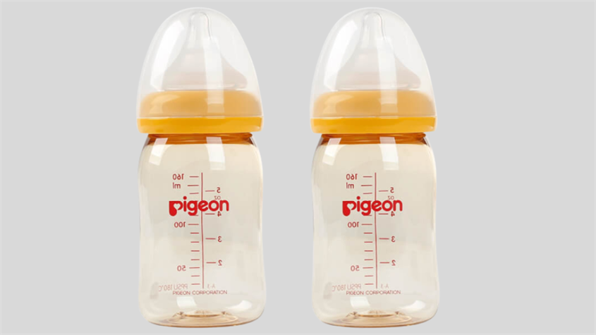 Bình sữa nhựa PPSU Pigeon Plus cổ rộng 160 ml