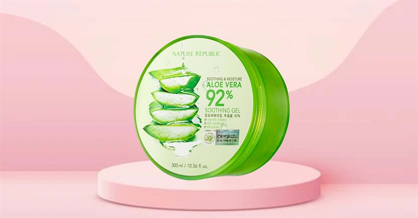 Kem dưỡng cấp ẩm dạng gel chiết xuất Lô Hội Nature Republic 300 ml