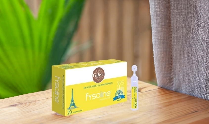 Nước muối kháng viêm vệ sinh mũi Fysoline 5 ml (Hộp 20 ống)