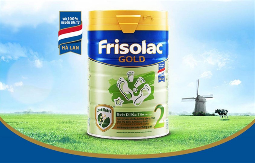 Sữa Frisolac Gold 2 chứa hàm lượng dinh dưỡng tốt cho bé