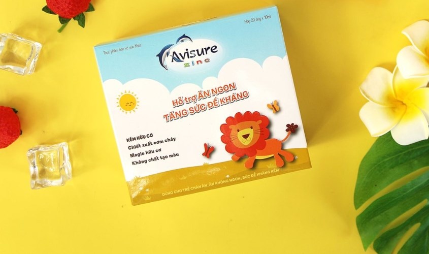 Siro Avisure ZinC hỗ trợ ăn ngon, tăng đề kháng 20 ống (từ 2 tuổi)