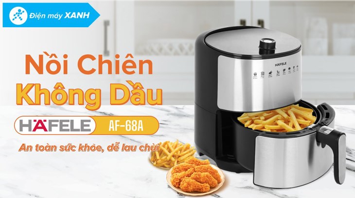 Nồi chiên không dầu Hafele AF-68A (535.43.710) 3.2 lít được bán với giá 1.490.000 đồng (cập nhật 07/2023, có thể thay đổi theo thời gian)