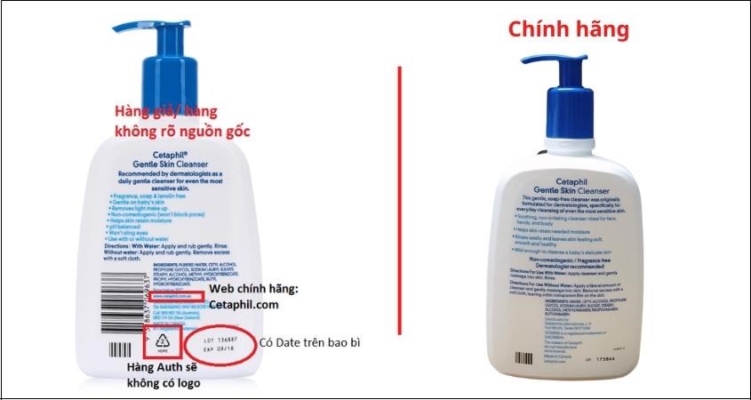 Hàng giả chữ được in không ngay hàng thẳng lối, mờ, khó đọc hoặc sai chính tả