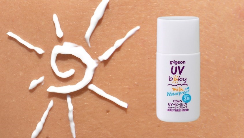 Kem chống nắng Pigeon Uv Baby Milk Waterproof