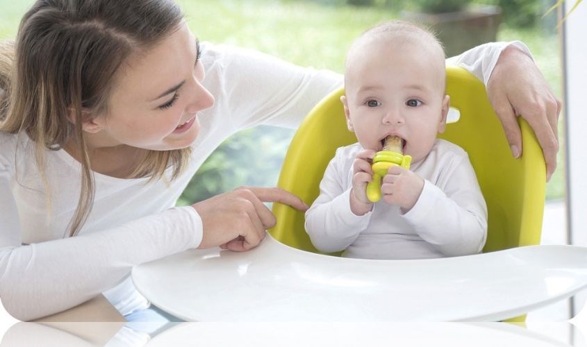 Túi ăn dặm giúp giảm khó chịu khi bé mọc răng