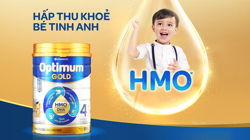 Sữa bột Vinamilk Optimum Gold số 4 850g (2 - 6 tuổi)