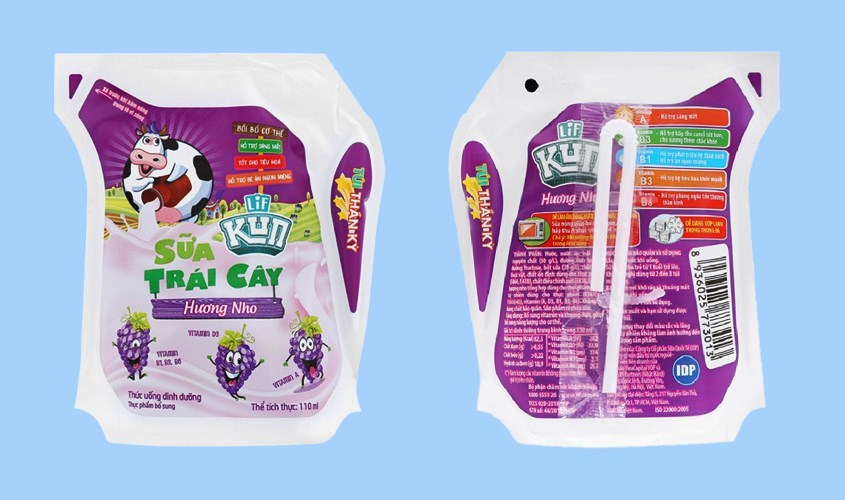 Sữa trái cây LiF Kun hương nho 110 ml