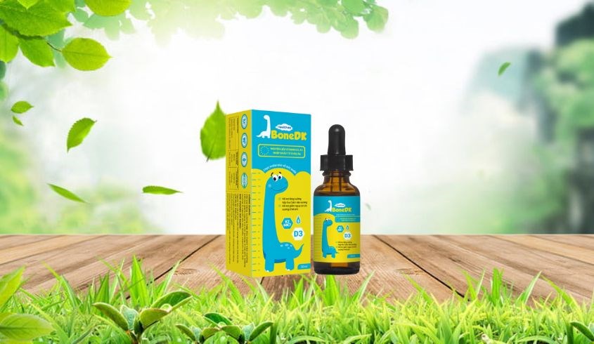 Siro Healthza BoneDK D3+K2 hỗ trợ hấp thu canxi 30 ml (từ 6 tháng)