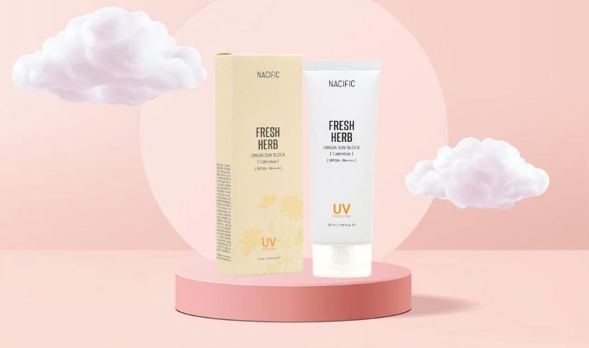 Kem chống nắng làm dịu và phục hồi da Nacific Fresh Herb SPF 50+ PA++++ 50 ml