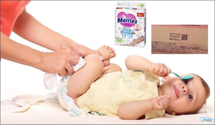 Cách đọc hạn sử dụng bỉm Merries dựa trên các thông số trên bỉm