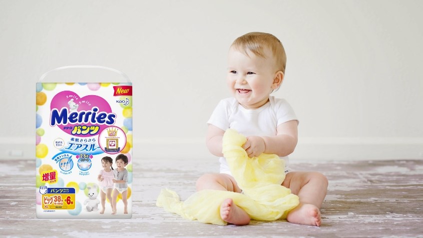 Tã quần Merries size XL 38 miếng (12 - 22 kg)