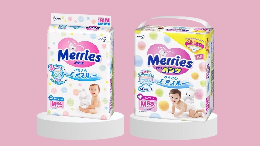 Phân biệt bỉm Merries nội địa và Merries xuất khẩu