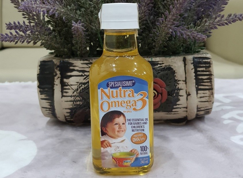 Dầu cá hồi Nutra Omega 3 ăn dặm cho bé chai 240 ml