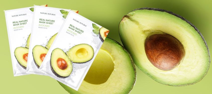 Mặt nạ giấy tinh chất Bơ bổ sung độ ẩm Nature Republic Real Nature 23 ml
