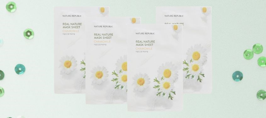 Mặt nạ giấy tinh chất Hoa Cúc dưỡng ẩm, chống viêm và làm dịu da Nature Republic Real Nature 23 ml