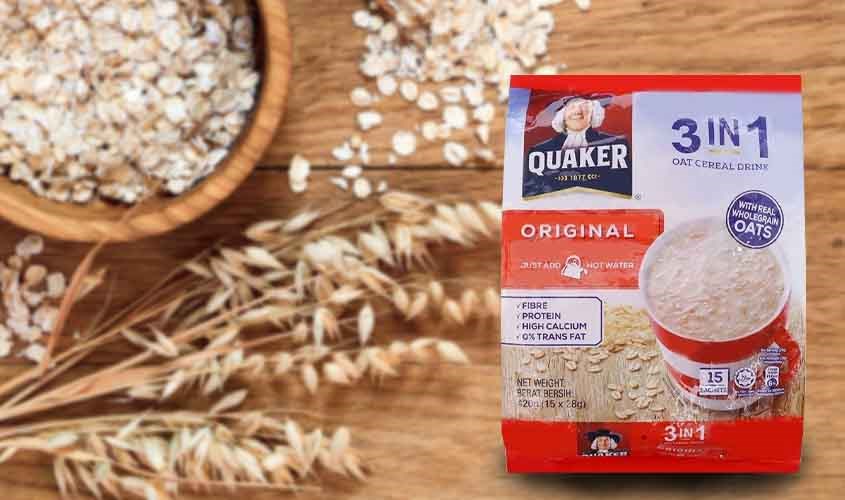 Yến mạch nguyên chất cán mỏng vị truyền thống Quaker 420g (dành cho bé từ 3 tuổi) nên cho bé ăn 3-4 lần 1 tuần