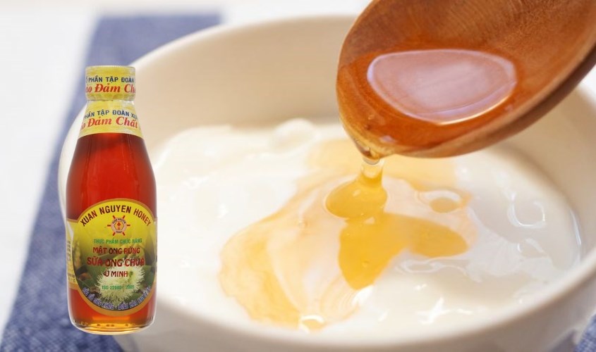 Mặt nạ sữa chua mật ong rừng nguyên chất pha sữa ong chúa U Minh Xuân Nguyên 200 ml