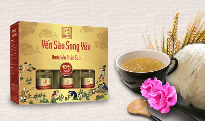 Hộp 6 hũ nước yến sào nhân sâm Song Yến 70 ml tăng cường trí nhớ
