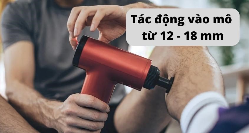 Liệu pháp gõ đệm có thể tác động vào mô từ 12 - 18mm