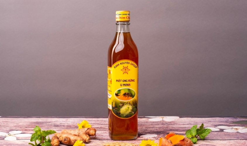 Mật ong rừng nguyên chất pha sữa ong chúa U Minh Xuân Nguyên 