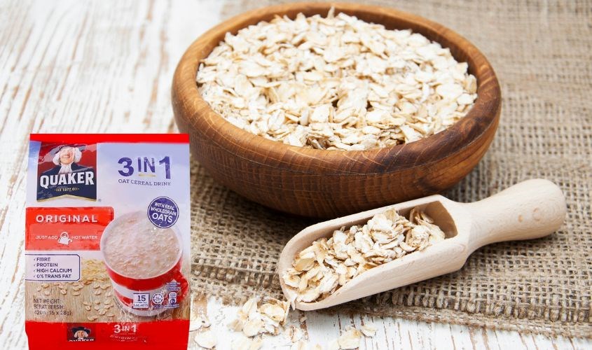 Yến mạch nguyên chất cán mỏng vị truyền thống Quaker 420g (dành cho bé từ 3 tuổi)