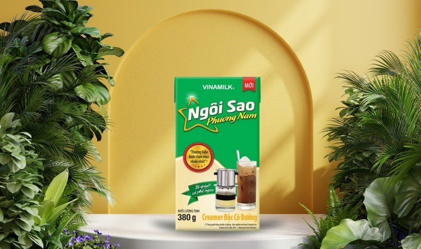 Sữa đặc Vinamilk Ngôi Sao Phương Nam xanh lá hộp 380g Sữa đặc Vinamilk Ngôi Sao Phương Nam xanh lá hộp 380g