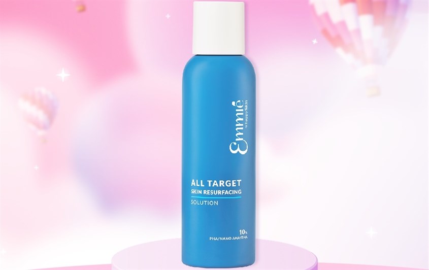 Dung dịch tẩy tế bào chết và cân bằng da mặt Emmié All Target 10% PHA/NANO AHA/BHA 160 ml Dung dịch tẩy tế bào chết và cân bằng da mặt Emmié All Target 10% PHA/NANO AHA/BHA 160 ml