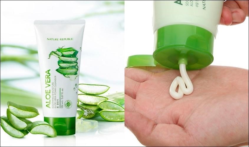 Sữa rửa mặt chiết xuất Lô Hội Nature Republic Soothing & Moisture 150 ml 