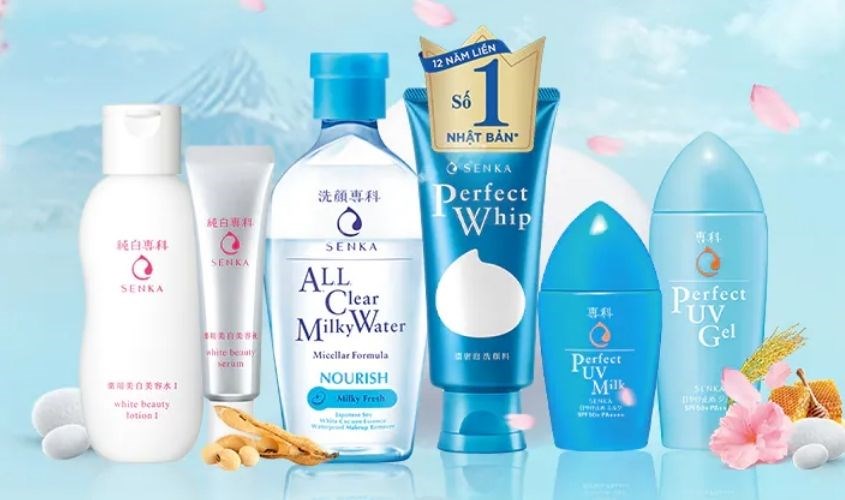 Senka là thương hiệu chăm sóc da số 1 Nhật Bản