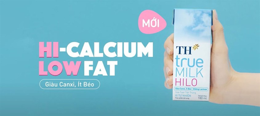 Sữa tươi ít béo cho bé TH True Milk HILO