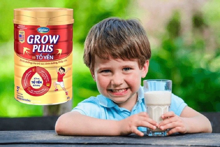 Sữa Vinamilk Dielac Grow Plus giúp tăng khả năng hấp thụ và tăng cân tốt