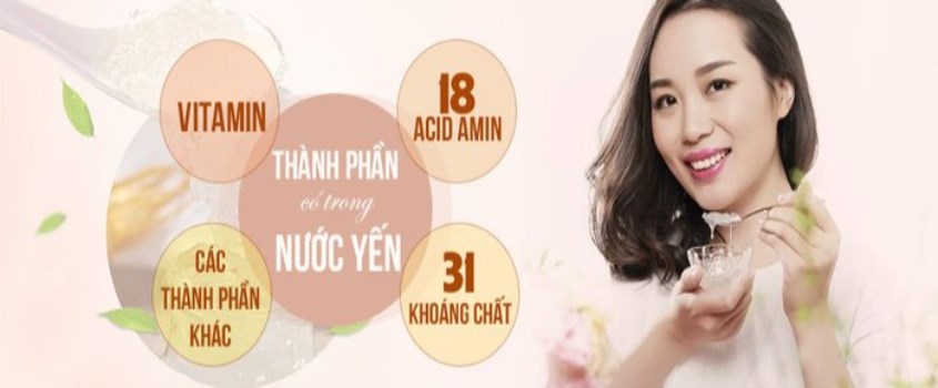 Thành phần dinh dưỡng có trong nước yến sào