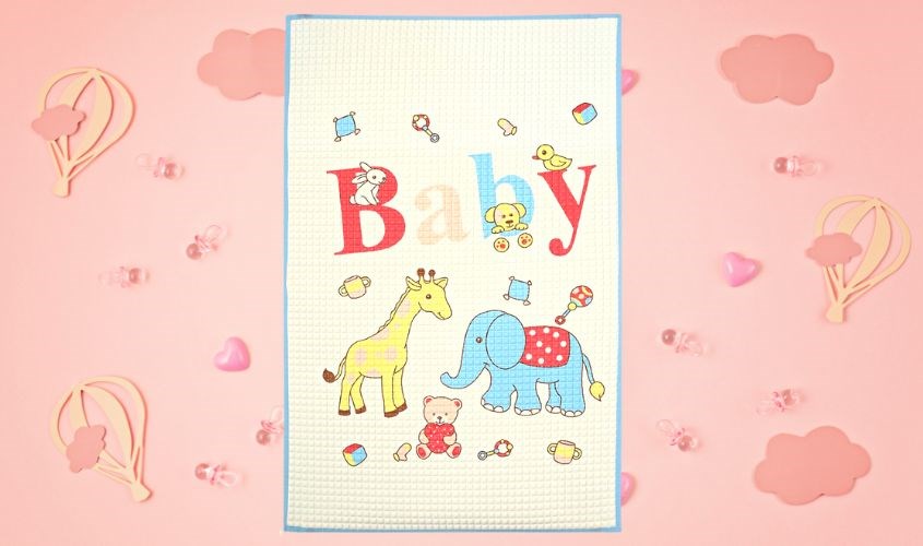 Tấm nệm mát Pureen Tấm nệm mát Pureen hình mát vật biển (xanh, hồng)