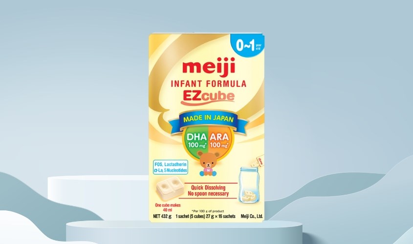 Sữa bột dạng viên Meiji Infant Formula Ezcube 432g