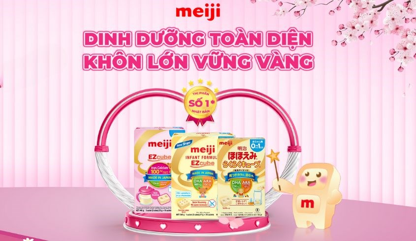 Chọn mua sữa Meiji thanh tốt cho bé