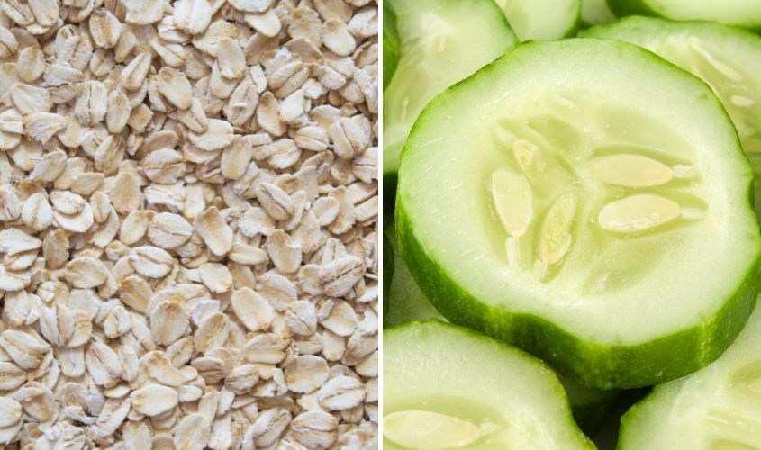 Sinh tố yến mạch dưa chuột cung cấp dồi dào chất xơ